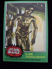 1977 Topps Star Wars Error #207 C-3PO Anthony Daniels Golden Rod Error Original picture