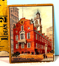 1911 Helmar Turkish Cigarettes Historic Homes: Old State House Boston MA🔥 picture