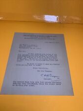 Vintage 1949 Locomotive Publishing Company LTD Letter Rare One Of A Kind picture