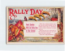 Postcard Rally Day Invitation Card with Message, Bible Verse and Art Print picture