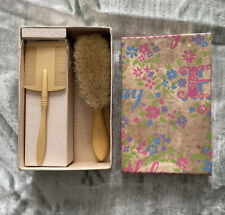 Antique Baby / Infant Celluloid Comb & Brush Dresser Set in Original Box picture