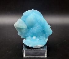 Amazing Blue Hemimorphite Crystals - Palabanda, M'fouati, Republic of Congo  picture