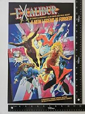 Vintage Excalibur 1987 Marvel Promo Poster - Very Good Condition 11x17 picture