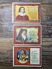 1909-10 MOGUL CIGARETTES TOAST SERIES (T112) TRADING CARDS LOT OF 3 ANTIQUE picture