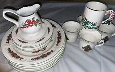 christmas dishes set vintage ceramic picture
