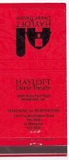 Hayloft Dinner Theatre Manassas VA MMD 1968-77 30S Empty Matchcover picture