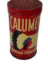 Vintage Calumet Baking Powder Container Made in USA picture