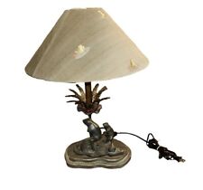 Rare Frederick Cooper 2 Frogs On Lily Pad  22” Table Lamp picture