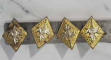 Canadian Women's Army Corps Cap Badge 4 Lot With Wear picture