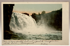 1905 Rainbow Falls Near Ausable Chasm, NY Detroit Pub, Vintage Postcard picture