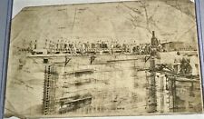 1912 May Panama Canal Construction Real Photo First Time Gate Was Opened picture