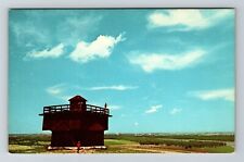 Mandan ND-North Dakota, Fort Lincoln State Park, Scenic Vintage Chrome Postcard picture