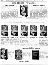 1948 Print Ad of DuPont Smokeless Powders, Sporting & Military Rifle Powder picture