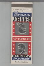Matchbook Cover Political Vote Democratic Kennedy For President 1960 picture