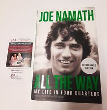Joe Namath signed book All the Way  ** NEW ** JSA certified signature picture