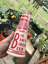 Vintage 40's Big Ben's Birch Beer Soda Pop Wax Cone (Great Shape) picture