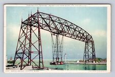 Duluth MN-Minnesota, Aerial Bridge, Antique Vintage Souvenir Postcard picture