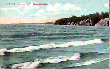 Vintage C. 1906 View of Lake Seneca Finger Lake Rolling Surf Geneva NY Postcard picture