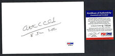 Arthur C. Clarke signed autograph auto 5x7 index card dated June 2001 Author PSA picture