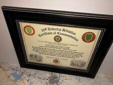 24TH INFANTRY DIVISION / COMMEMORATIVE - CERTIFICATE OF COMMENDATION picture