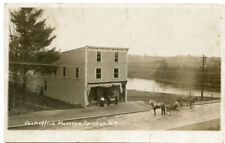 RPPC NY Massena Springs Post Office 1910 St Lawrence County picture