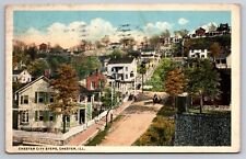 Chester City Steps Chester Illinois IL Houses 1930 Postcard picture