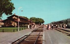 Postcard NM Clovis New Mexico Santa Fe Railway Station 1958 Vintage PC G276 picture