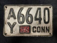 Vintage License Plate Connecticut 1956 picture
