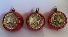 Vintage Mercury Glass West Germany Christmas Ornaments Lot 3 picture