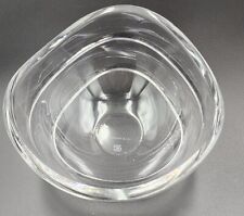 Tiffany & Co, signed Josef Riedel JR, Crystal Bowl Wave Design, 6.25 in diameter picture