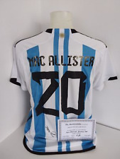 Argentina Jersey Alexis Mac Allister Signed World Champion Adidas COA L picture