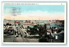 1925 Panoramic View Of Asbury Park And Ocean Grove New Jersey NJ Postcard picture