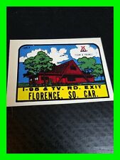 Original Vintage Genuine Camping Decal / Sticker I-95 KOA Campground Florence SC picture