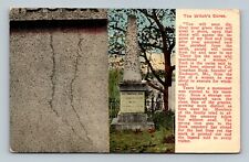 Postcard The Witch's Curse - Monument of Colonel Jonathan Buck Maine ME picture