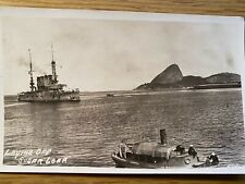1910s RPPC SUGARLOAF MOUNTAIN military real photo postcard RIO DE JANEIRO Brazil picture