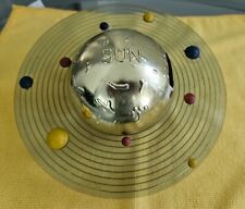 VINTAGE 1960s ASTROS SPINAROUND SOLAR SYSTEM PLANET COIN BANK WITH BOX AND MAP picture