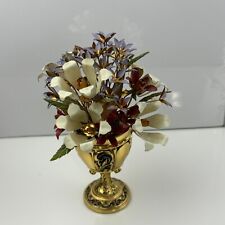 Carl Faberge The Imperial Russian Bouquet Vtg 78 Franklin Mint Enameled Flowers picture