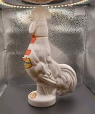 Vintage Giunti Wine White Glass Italy Italian Rooster Empty Decanter picture