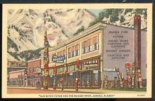 1940's Juneau Alaska Old Witch Totem and Nugget Shop Historic Vintage Postcard picture