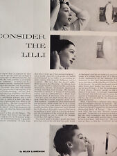 1953 Esquire Original Article Consider the Lilli Helen Lawrenson Lilli Palmer picture