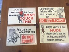Vtg Car Window Signs 1969  Humor Packard Classic Car picture