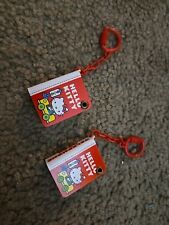New Rare Set Of 2 Vintage Hello Kitty Mini Keychain Phone Book 1976 Collectible picture