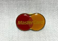 Vintage MASTER CARD Enameled Lapel Hat Pin Mastercard Charge Card Unused Pinback picture