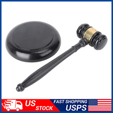 BRITISH LAWYER JUDGE GAVEL HAMMER WOOD COLLECTIBLE TABLE DECORATIVE picture