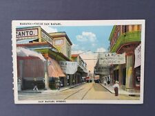 ±1920 Postcard CUBA HABANA Calle San Rafael Street - Old Vintage picture