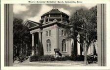 1940'S. GAINESVILLE, TX. WHALEY MEMORIAL METHODIST CHURCH. POSTCARD. picture