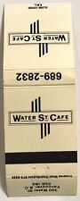 Vintage 20 Strike Matchbook Cover - Water St. Cafe Vancouver, B.C. picture