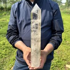 3.43LB Natural Clear Quartz Obelisk Crystal Point Tower Wand Reiki Healing picture