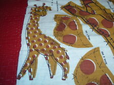 Vtg 50s George Giraffe Doll Toy Fabric Panel Cut Sew Stuff Sweet 21