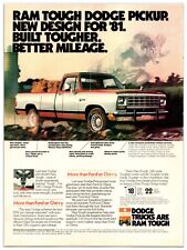Original 1981 Dodge Ram Pickup Trucks - Original Print Advertisement picture